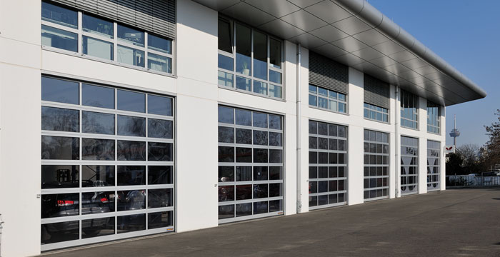 Hormann H-720A Collection Banner Hormann H-720A Glazed Aluminum Sectional Doors