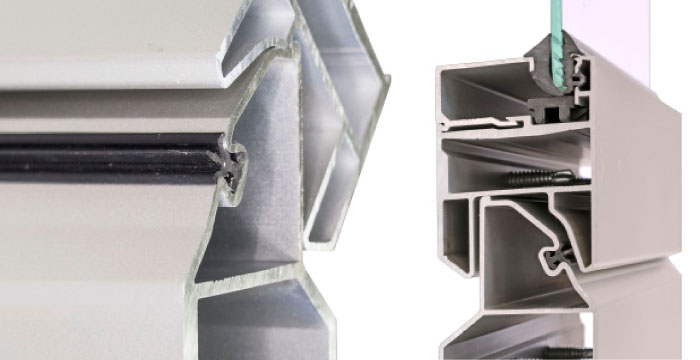 Between Section and Glazing Seals Between Section and Glazing Seals